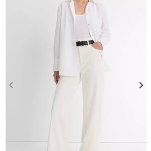 Vince Cream Wide-Leg Pants